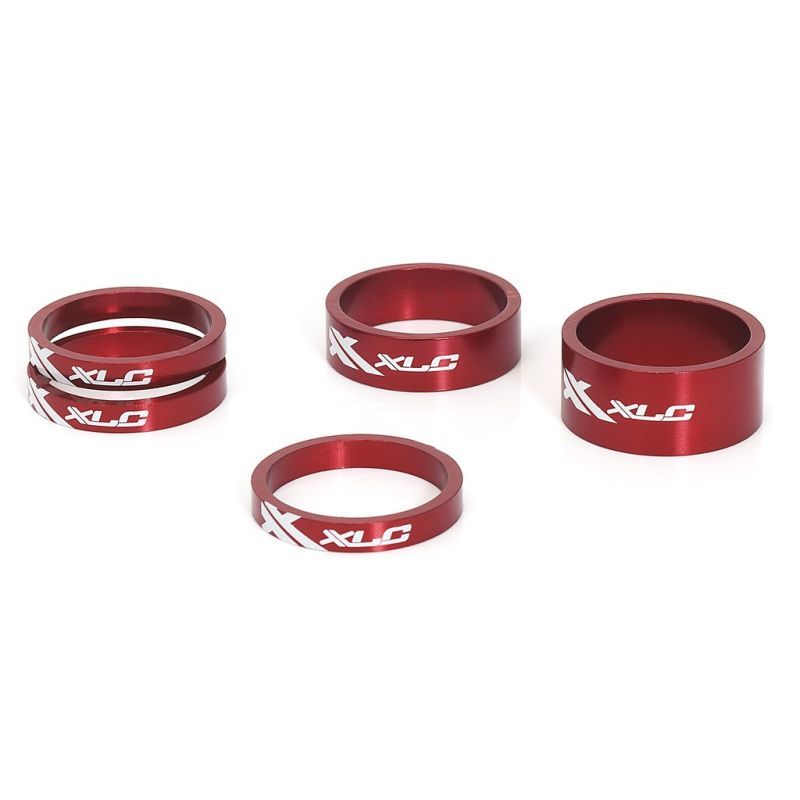 Set 5 Alargadores Direccion Xlc As-A02 A-Head 1-1/8 Rojo