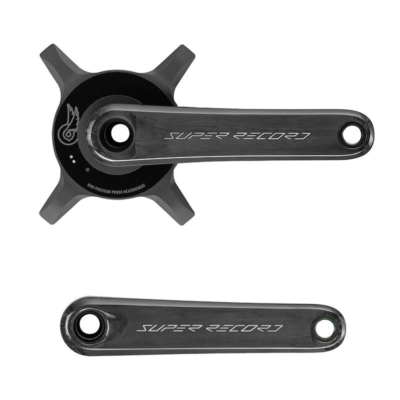 Juego Bielas Potenciómetro Campagnolo Super Record 2x13v Carbono 172.5mm Negro