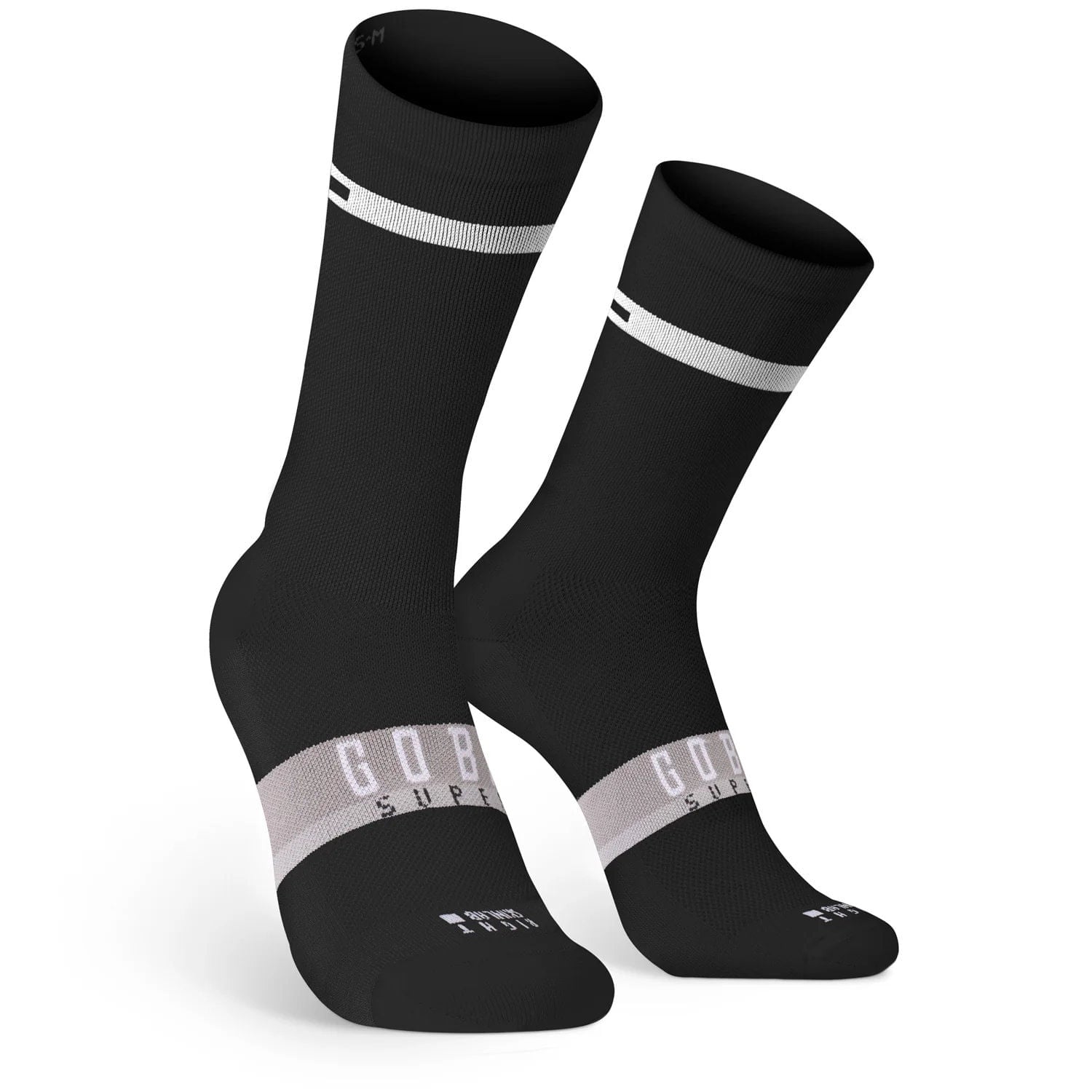 Superb Calcetin Extra Largo Gobik Unisex Horizon Negro