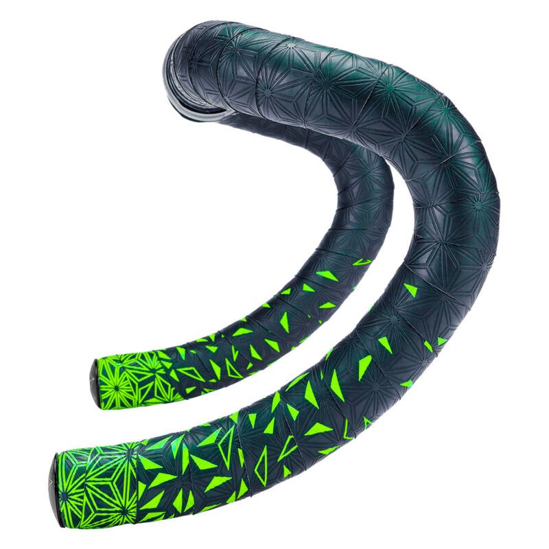 Cinta Manillar Supacaz Super Sticky Kush Star Fade Estrellas Negro/Amarillo Neon